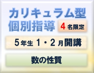4名限定カリキュラム型個別指導のイメージ
